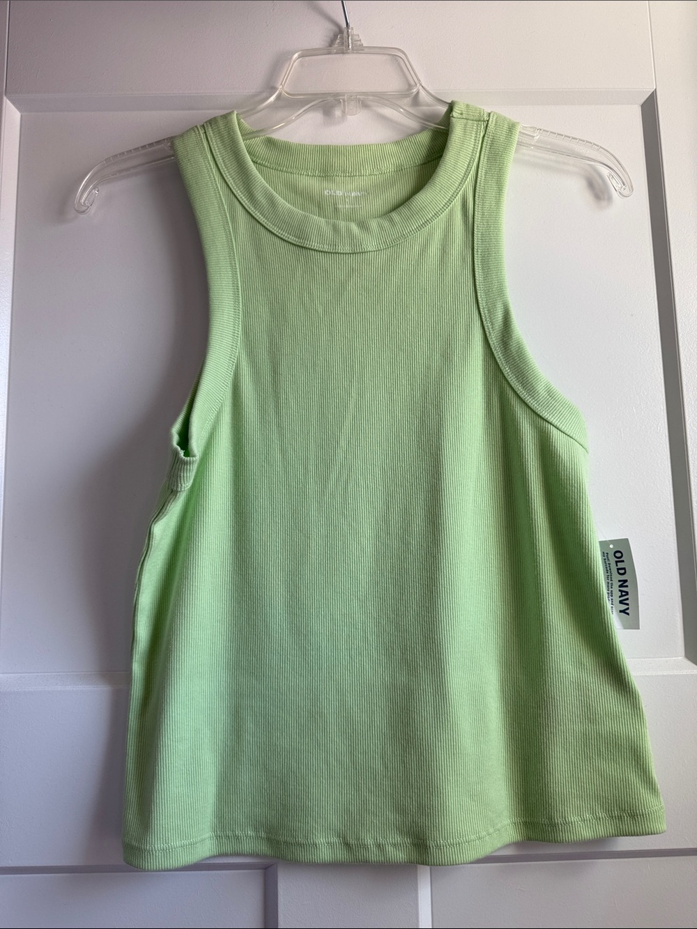Old Navy Light Mint Ribbed Crewneck Tank